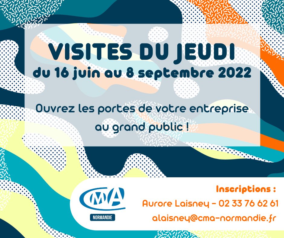 Visuel Visites du Jeudi - CMA Manche 50 Visuel Visites du Jeudi - CMA Manche 50