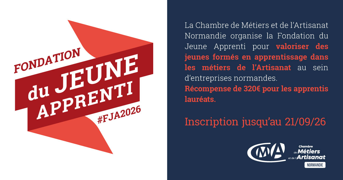 Date limite de candidature : Fondation du Jeune Apprenti 2026