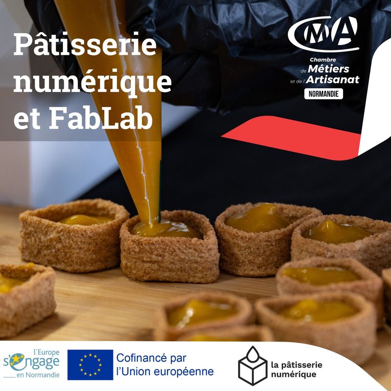 Atelier découverte de la Pâtisserie Numérique à la CMA Normandie à Alençon (61)