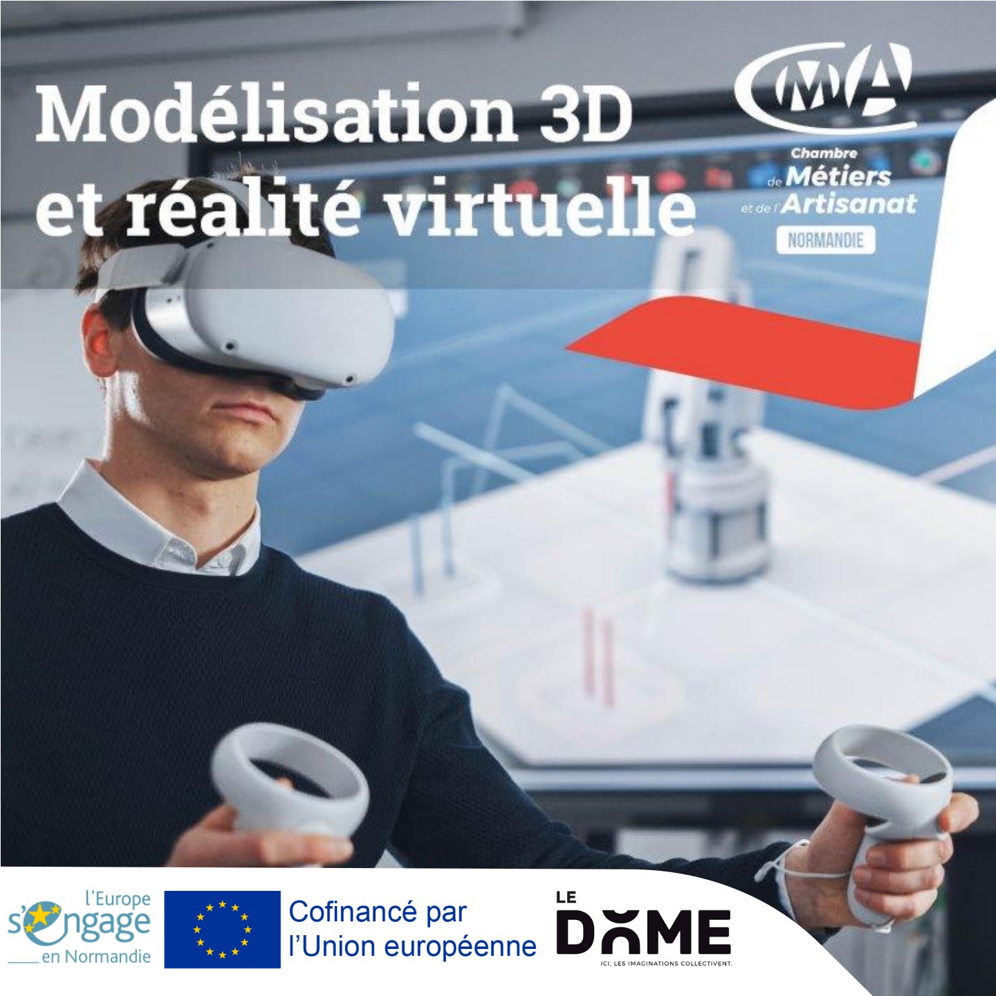 Atelier découverte modélisation 3D et Réalité Virtuelle au Dôme (14)