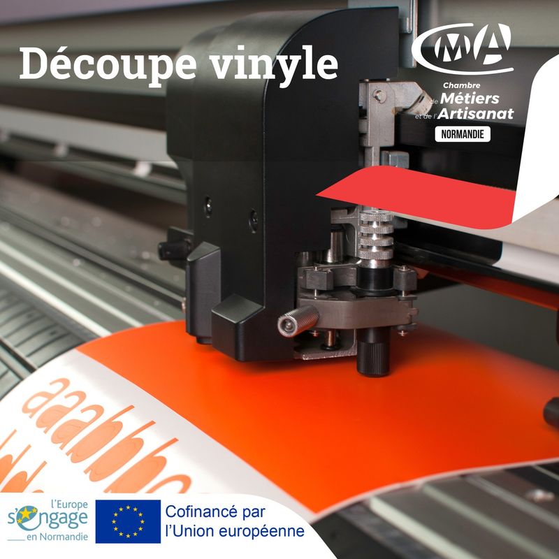 Atelier découverte Découpe vinyle à la CMA Normandie à Alençon (61)