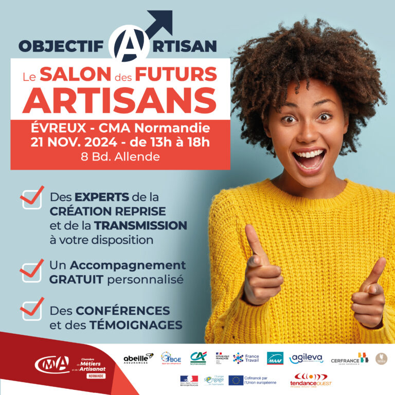 Salon OBJECTIF ARTISANS à Évreux le 21 novembre 2024