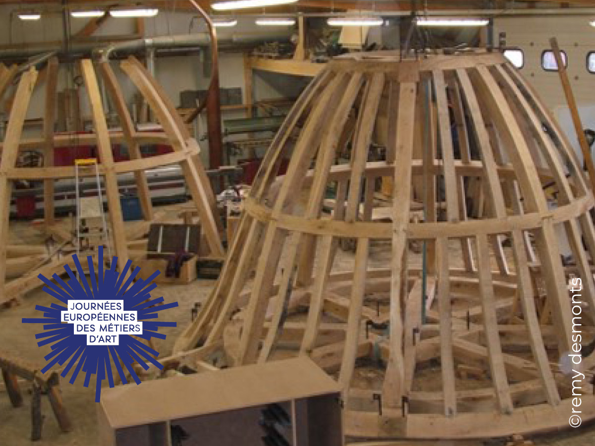 Visite de chantiers de restauration de charpentes