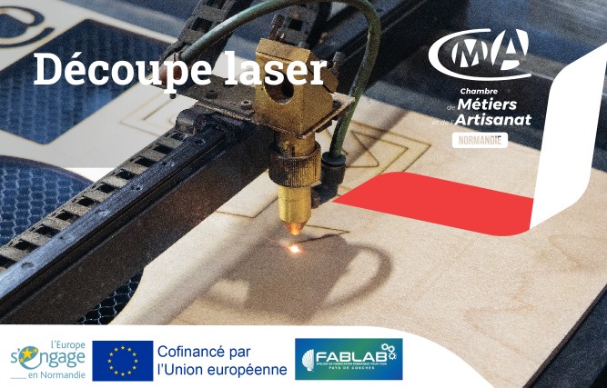 Atelier découverte de la découpe et gravure laser au FabLab du Pays de Conches (27)