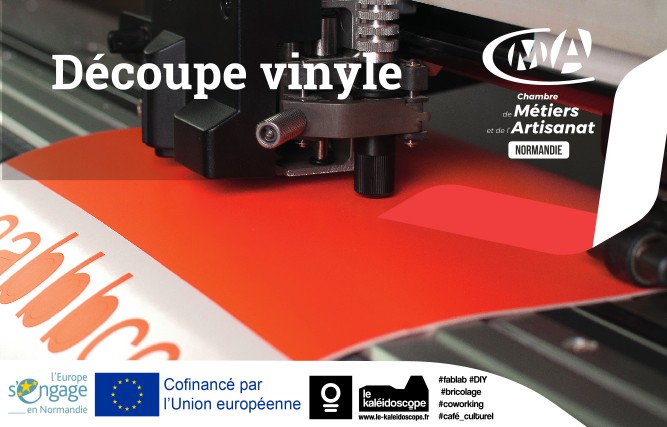 Atelier découverte Découpe vinyle au FabLab des Copeaux Numériques (76)