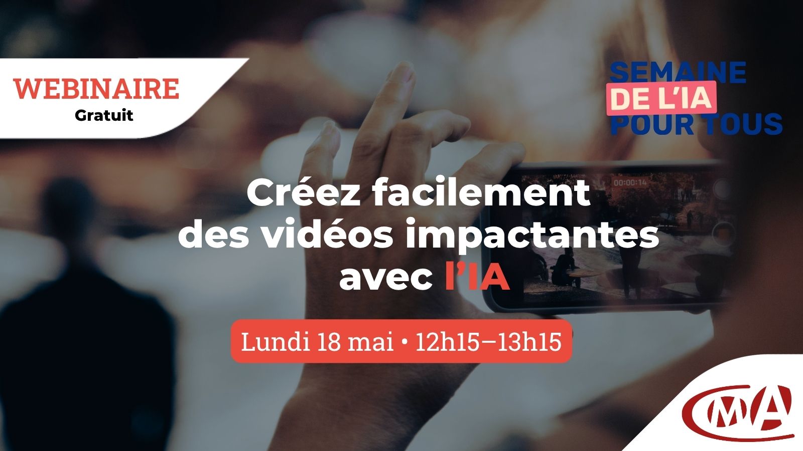 Webinaire – Créez facilement des vidéos impactantes avec l'IA pour développer votre activité artisanale