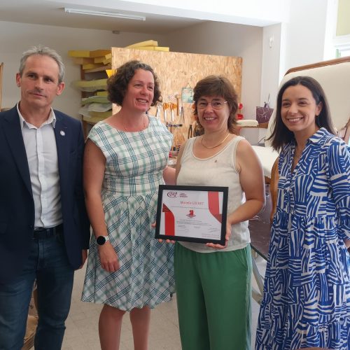 Remise du titre de Maitre Artisan d'Art à Murielle Lochet