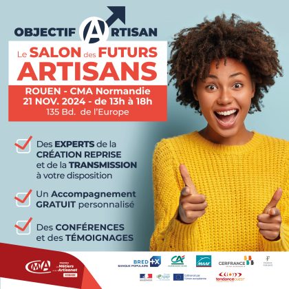 Salon OBJECTIF ARTISAN à Rouen le 21 novembre 2024